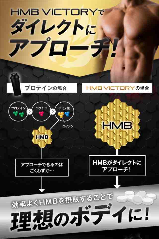 HMB VICTORY 医師監修 ボディメイク サプリメント 90000mg BCAA ...